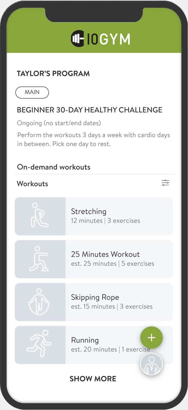 Following detailed workout routines on the 10GYM app to maximize exercise benefits.